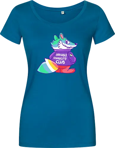 Invisible Disability Club - Waschbär, Behinderung, disability - Damen T-Shirt