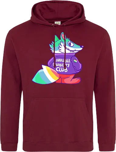 Invisible Disability Club - Waschbär, Behinderung, disability - Standard Hoodie