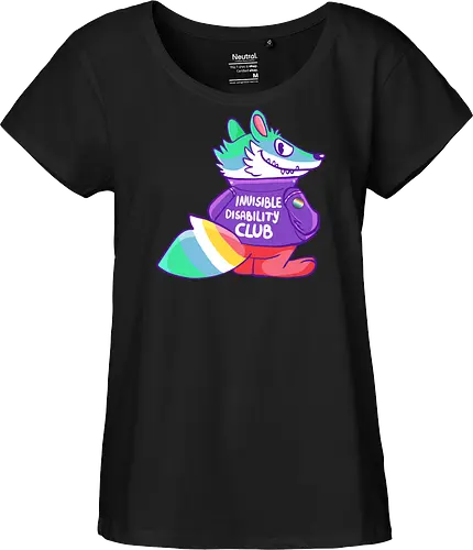 Invisible Disability Club - Waschbär, Behinderung, disability - Fairtrade Girl Shirt