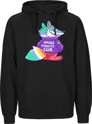 Invisible Disability Club - Waschbär, Behinderung, disability - Fairtrade Hoodie