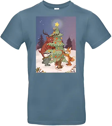 Yule - Yule, Weihnachten, Xmas, Waldtiere - Standard T-Shirt