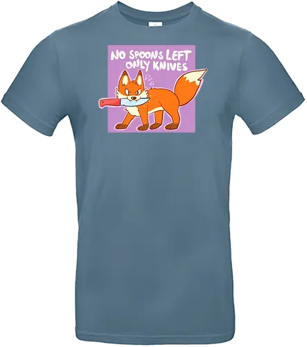 No Spoons left - Spoons, Spoonie, Fuchs - Standard T-Shirt