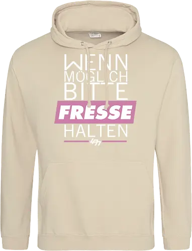 LPN05 - Wenn möglich Fresse halten (White) - lpn, youtube, youtuber, merchandise - Standard Hoodie