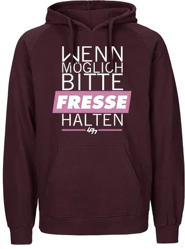 LPN05 - Wenn möglich Fresse halten (White) - lpn, youtube, youtuber, merchandise - Fairtrade Hoodie