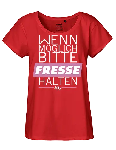 LPN05 - Wenn möglich Fresse halten (White) - lpn, youtube, youtuber, merchandise - Fairtrade Girl Shirt