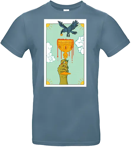 Goblet - Goblet, Cup, Tarot, Krähe, Rabe, witchy - Standard T-Shirt