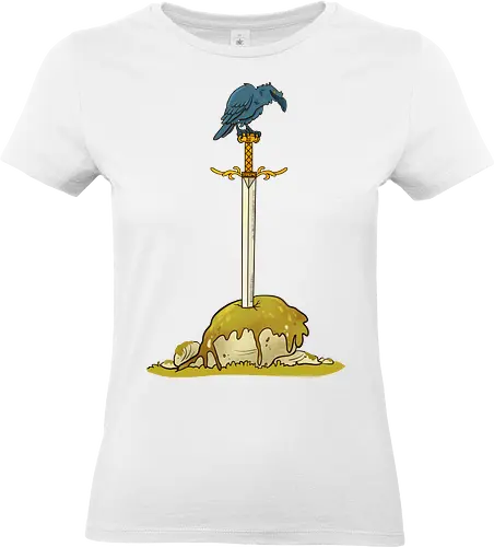 Longsword - Sword, Rabe, Schwert, Tarnt, Fantasy - Standard T-Shirt (Frauen)