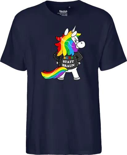 Bunt statt braun - Fairtrade T-Shirt