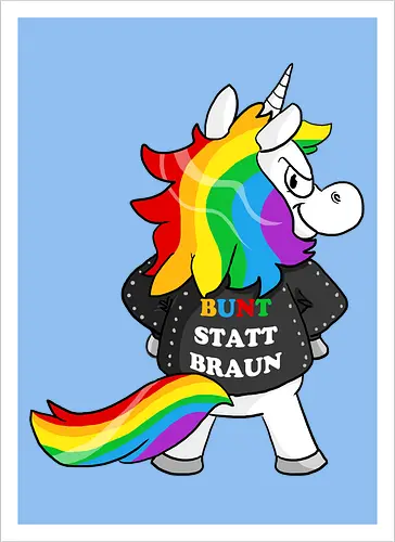 Bunt statt braun