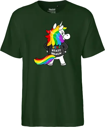 Bunt statt braun - Fairtrade T-Shirt