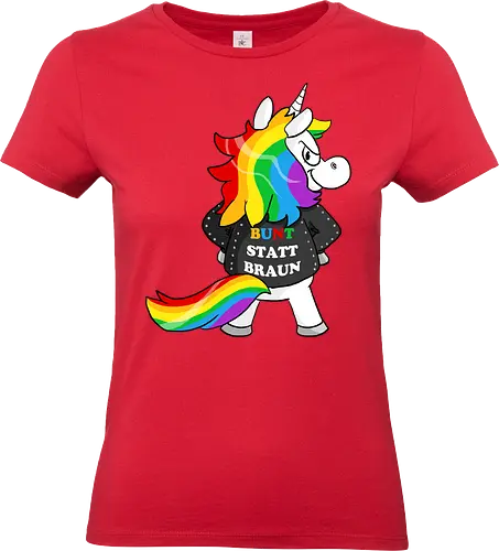 Bunt statt braun - Standard T-Shirt (Frauen)