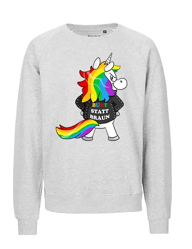 Bunt statt braun - Fairtrade Sweatshirt