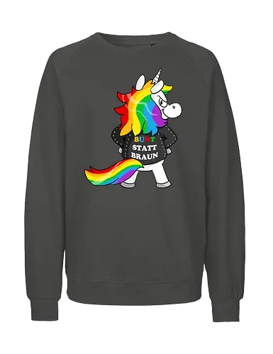 Bunt statt braun - Fairtrade Sweatshirt