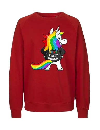Bunt statt braun - Fairtrade Sweatshirt