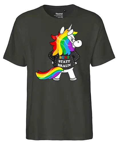 Bunt statt braun - Fairtrade T-Shirt