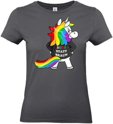 Bunt statt braun - Standard T-Shirt (Frauen)