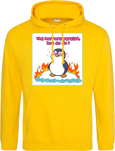 The horror persists but so do I