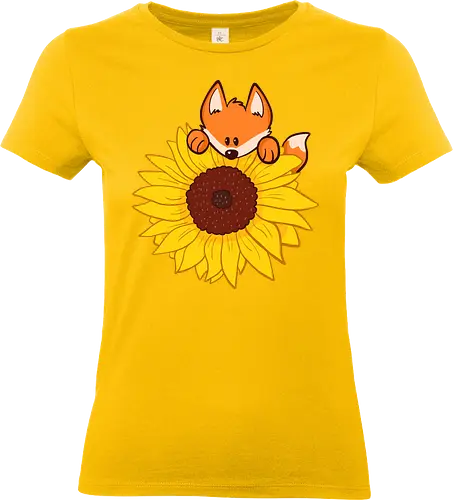 Sonnenblume - Sonnenblume, Fuchs, Behinderung - Standard T-Shirt (Frauen)