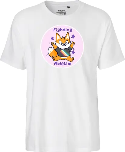 Fighting Ableism - Ableism, Fuchs, Fox, Human Rights - Fairtrade T-Shirt