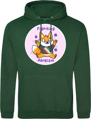 Fighting Ableism - Ableism, Fuchs, Fox, Human Rights - Standard Hoodie