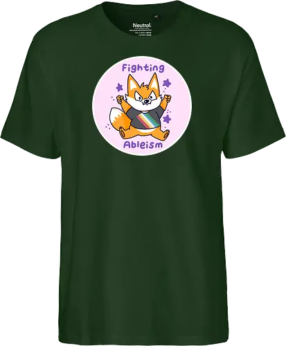 Fighting Ableism - Ableism, Fuchs, Fox, Human Rights - Fairtrade T-Shirt