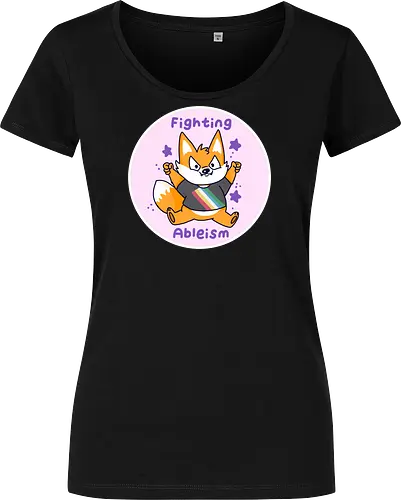 Fighting Ableism - Ableism, Fuchs, Fox, Human Rights - Damen T-Shirt