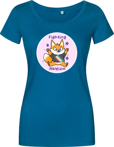 Fighting Ableism - Ableism, Fuchs, Fox, Human Rights - Damen T-Shirt