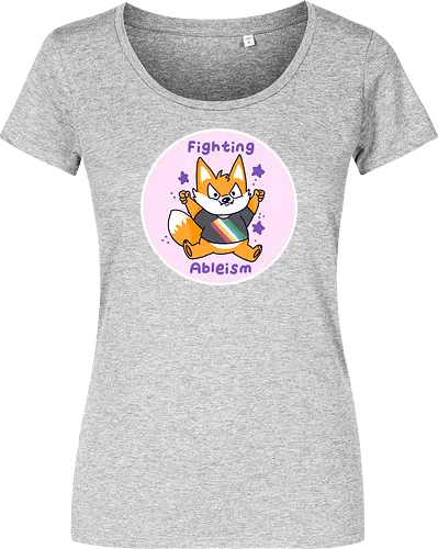 Fighting Ableism - Ableism, Fuchs, Fox, Human Rights - Damen T-Shirt