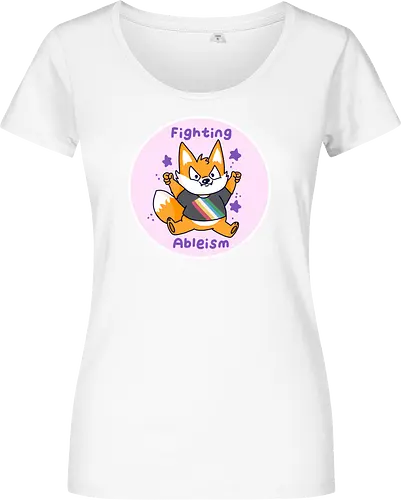 Fighting Ableism - Ableism, Fuchs, Fox, Human Rights - Damen T-Shirt