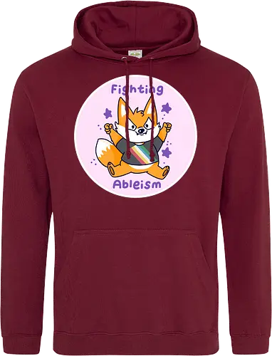 Fighting Ableism - Ableism, Fuchs, Fox, Human Rights - Standard Hoodie