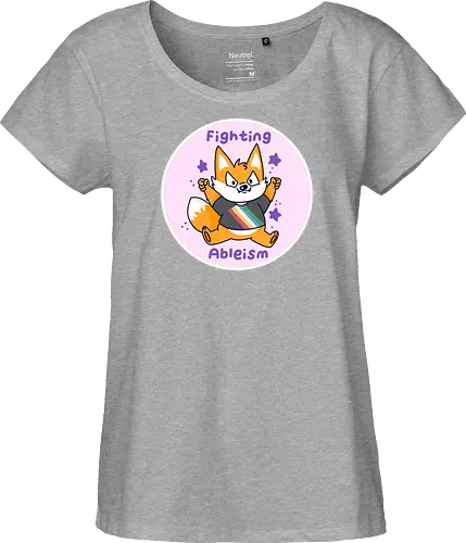 Fighting Ableism - Ableism, Fuchs, Fox, Human Rights - Fairtrade Girl Shirt
