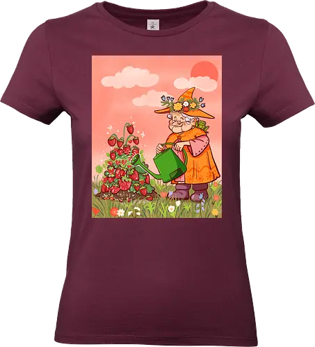 Sommerhexe - Hexe, witch, witchy, erdbeeren, summer, sommer - Standard T-Shirt (Frauen)