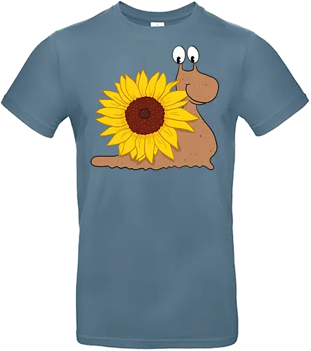 Sonnenblumenschnecke - Sonnenblume, Schnecke - Standard T-Shirt