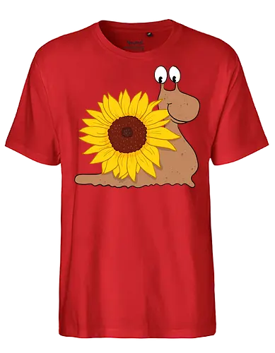 Sonnenblumenschnecke - Sonnenblume, Schnecke - Fairtrade T-Shirt
