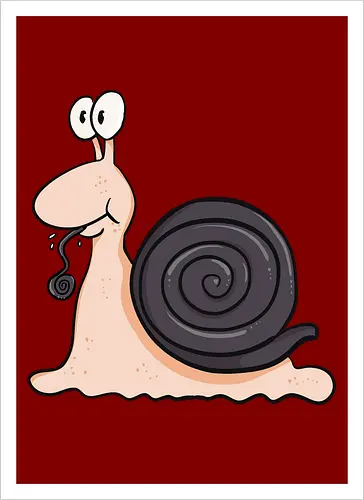 Lakritzschnecke - Lakritze, Schnecke - Kunstdruck