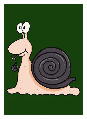 Lakritzschnecke - Lakritze, Schnecke - Kunstdruck