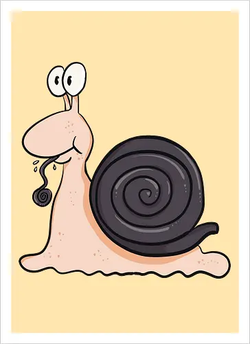 Lakritzschnecke - Lakritze, Schnecke - Kunstdruck