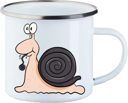 Lakritzschnecke - Lakritze, Schnecke - Emailletasse