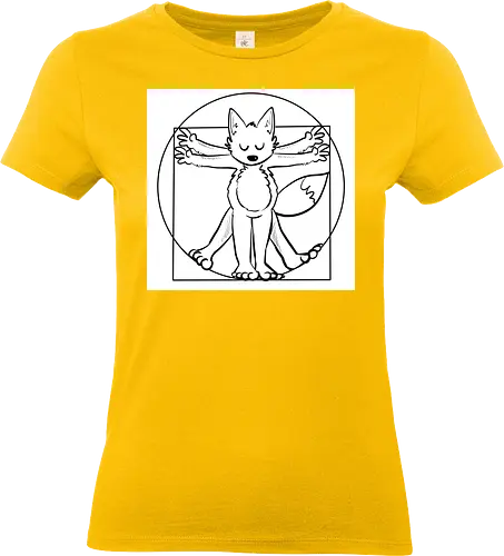 Da Vinci Fuchs weiß - da vinci, fuchs, fox - Standard T-Shirt (Frauen)