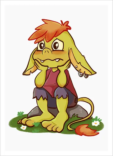 Sad and tired Goblin