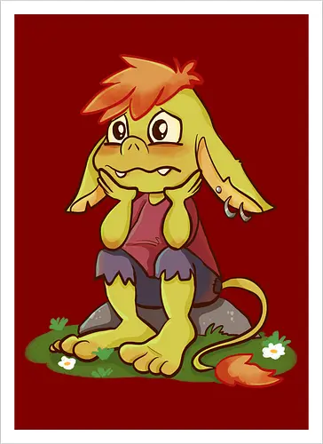 Sad and tired Goblin
