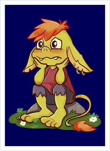 Sad and tired Goblin