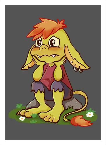 Sad and tired Goblin