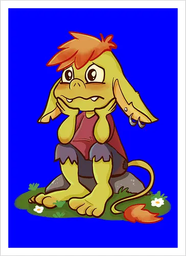 Sad and tired Goblin