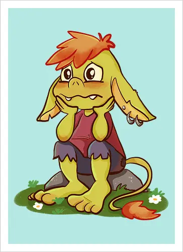 Sad and tired Goblin