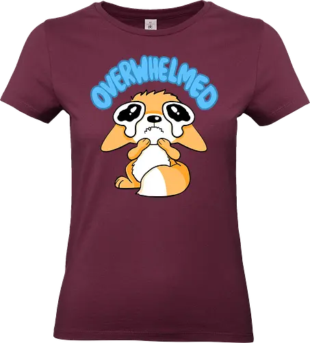 Overwhelmed - Fuchs, overwhelming, overwhelmed, overlaod - Standard T-Shirt (Frauen)
