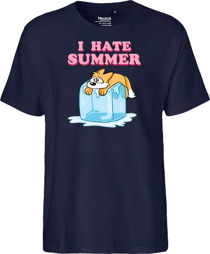 I hate Summer - Summer, Sommer, Fuchs - Fairtrade T-Shirt