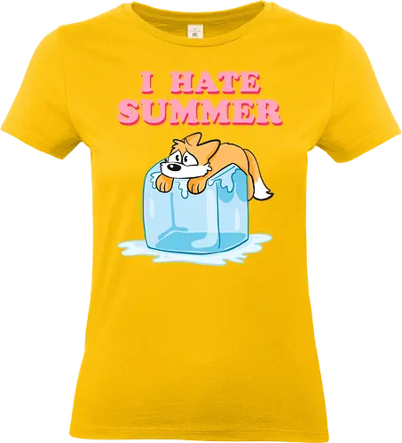 I hate Summer - Summer, Sommer, Fuchs - Standard T-Shirt (Frauen)