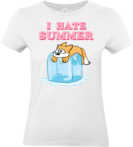 I hate Summer - Summer, Sommer, Fuchs - Standard T-Shirt (Frauen)