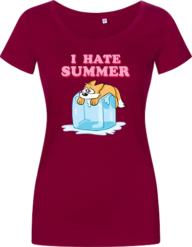 I hate Summer - Summer, Sommer, Fuchs - Damen T-Shirt